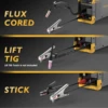 TOOLIOM 135A MIG Welder Flux Core 110V MIG Welder Gasless Flux MIG/Lift TIG/Stick 3 in 1 Welding Machine IGBT DC Inverter 5