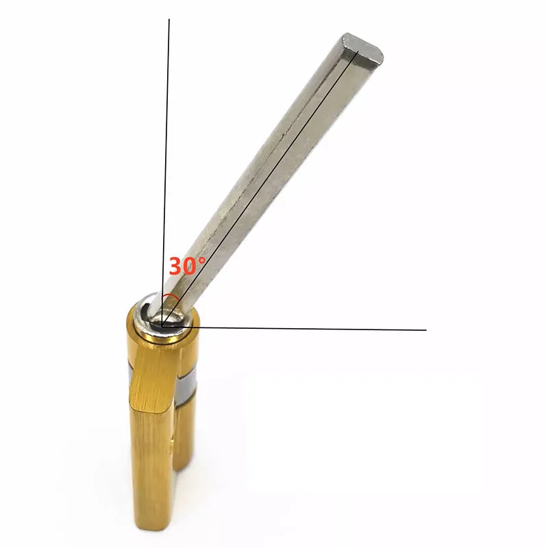 Door Lock Cylinder Door Lock Accessories Fully Automatic Fingerprint Lock With Tail Anti-theft Emergency Door Lock Manage Cylinder Bedroom Living Handle Brass Key