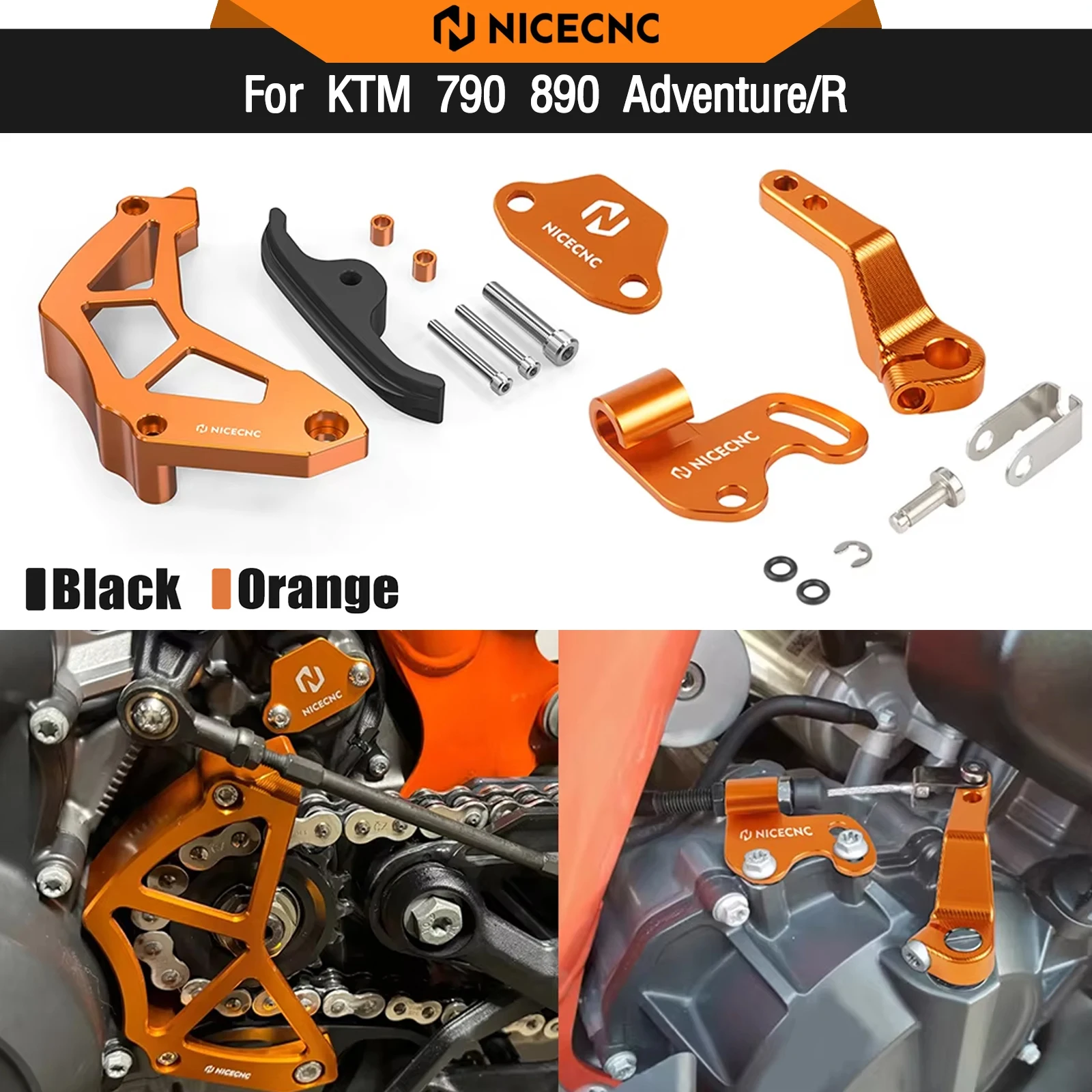 Für KTM 790 Adventure/R 2019-2020 890 Adventure/R 2021-2023 One Finger Kupplungshebel Kette Guaud 790 890 Duke Husqvarna Norden 901