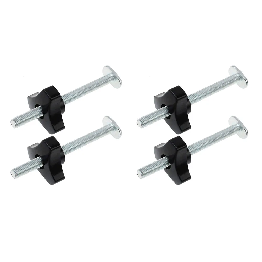 

Durable and Lightweight 4Set M8 TTrack Bolts Knobs T Slot Bolts and Knobs Clamps for Woodworking Jigs Made of Plastic and Metal