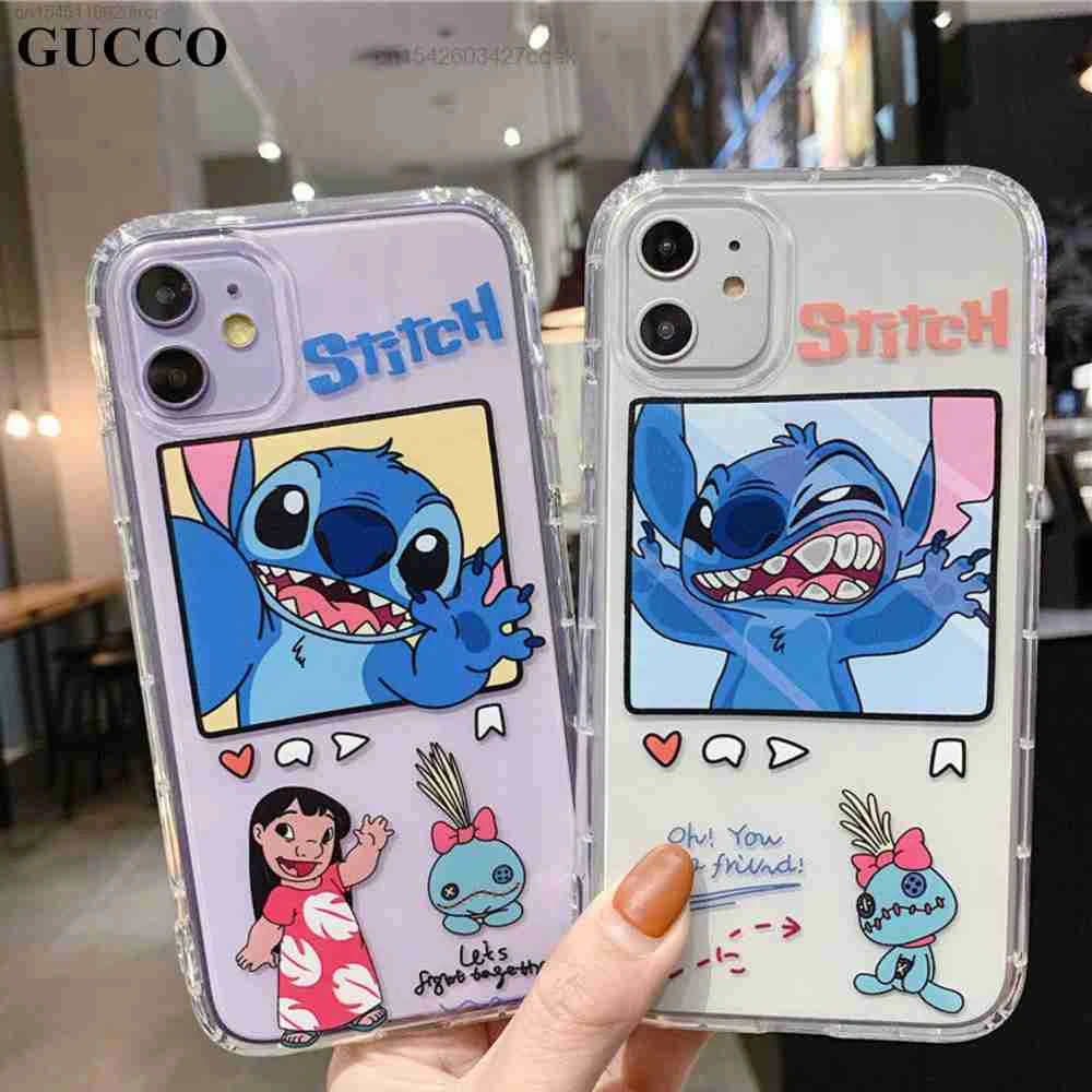 Disney Stitch Cute Y2k Girls Coque Iphone Case For Iphone 12 11 Pro Max X Xs Xr Xr Cases Cover Female Women Aesthetic Male Kpop Phone Case Covers Aliexpress