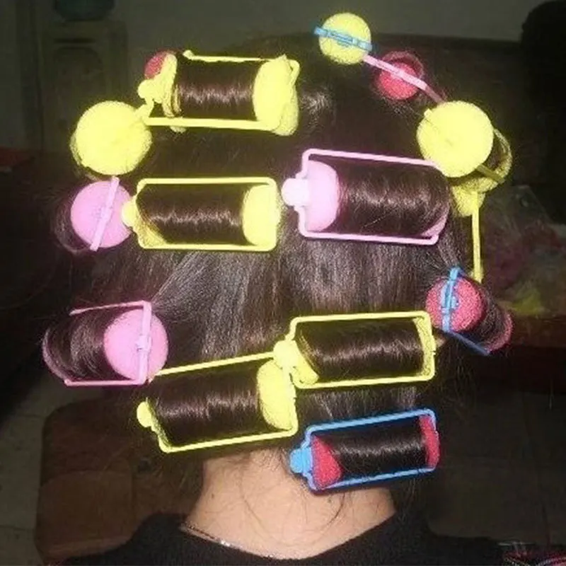 Hair Styling Tool Hair Curling Tools 6-14pcs Magic Sponge Foam Hair Rollers Heatless Curlers for Women