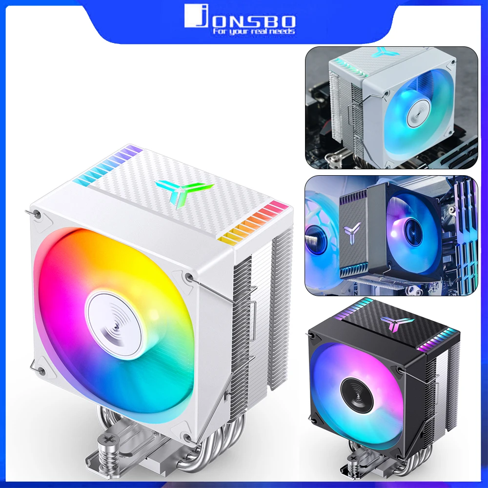 Jonsbo Cr1400 Argb Heat Pipe Tower 5v Pin Cpu Cooler Itx Refrigerador Refrigerado a ar Silencioso Ventilador Processador Intel Lga1700 115x 1200 Am4