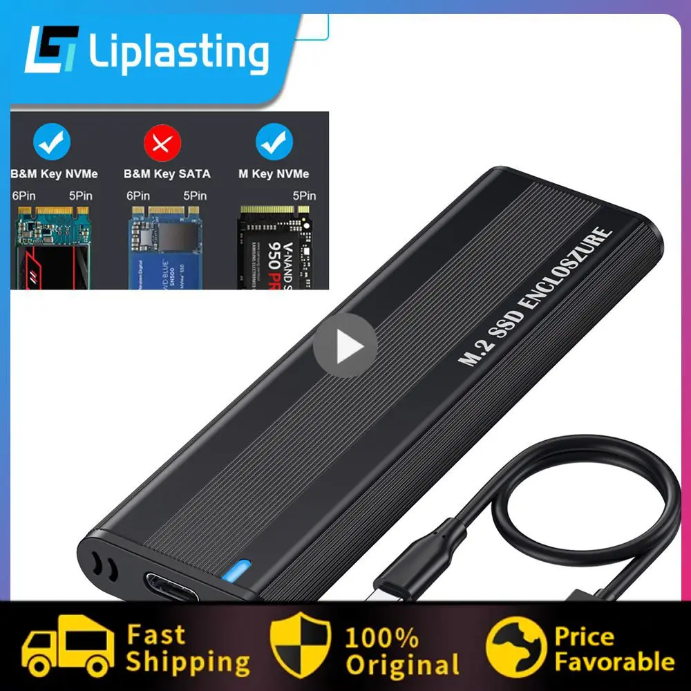 Custodia Ssd M2 Da 10Gbps Nvme Sata Dual Protocol M.2 A Usb Type C 3.1 Adattatore Ssd Per Nvme Pcie Ngff Sata Ssd Disk Box M.2 Ssd Case