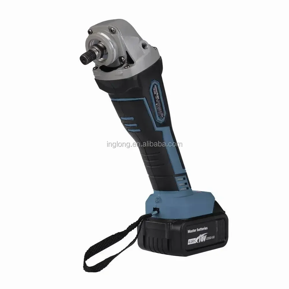 Rechargeable Brushless Cordless Angle Grinder with Two 18V 4.0Ah Lithium Batteries