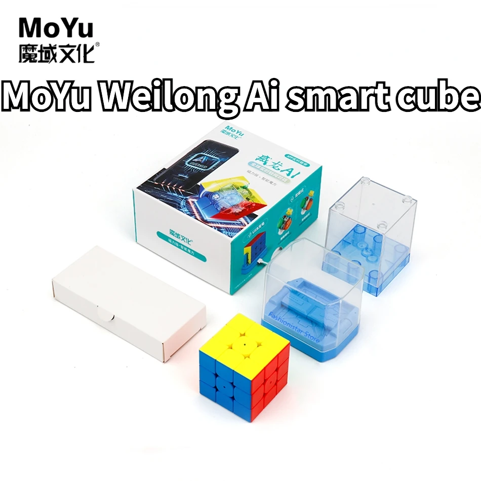 

[Funcube]MoYu Weilong AI Cube ai Smart Cube 3x3X3 Magnetic Professional magic Cube 3x3 Bluetooth Smart cube intelligent cube