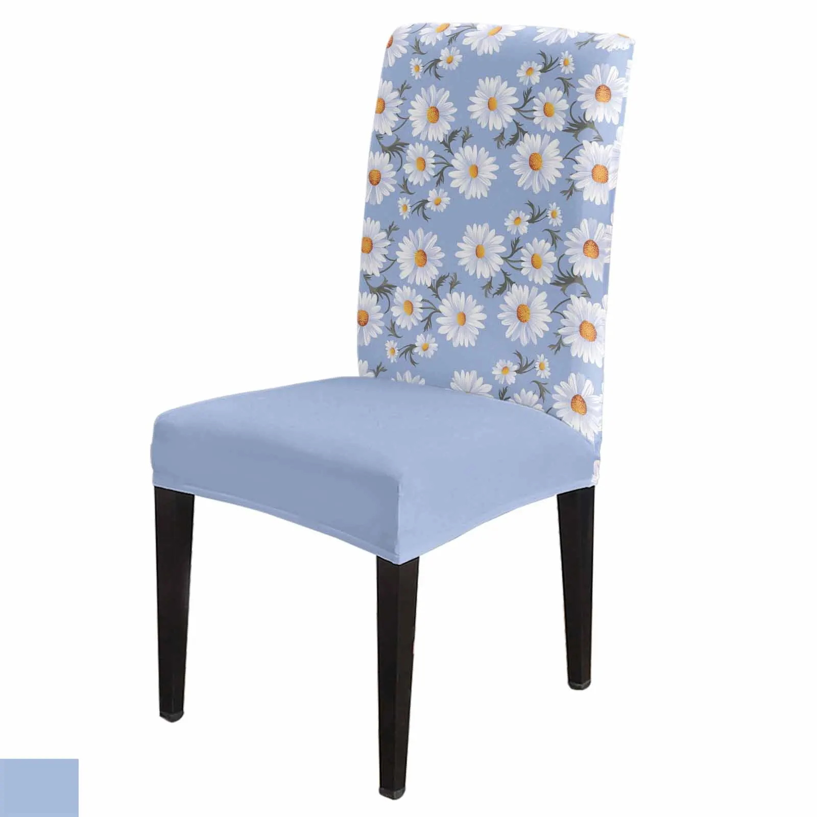

Набор чехлов на стулья с рисунком хризантемы, кухонный эластичный чехол из спандекса для домашней столовой