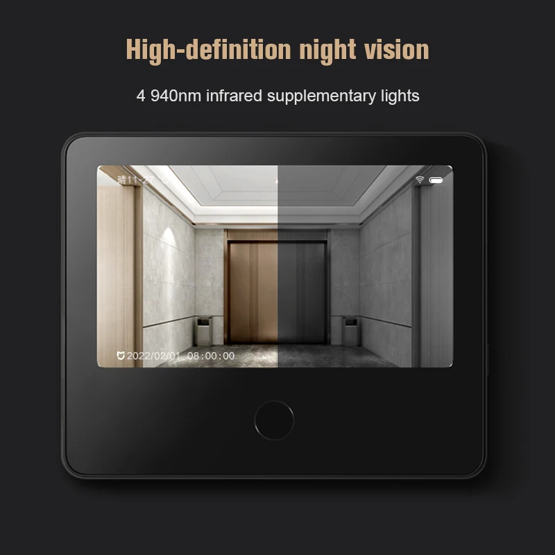 Xiaomi Smart Cat's Eye 1S Security Protection 5-inch IPS Screen Video Doorbell 1080P Camera HD Night Vision WiFi App Alarm