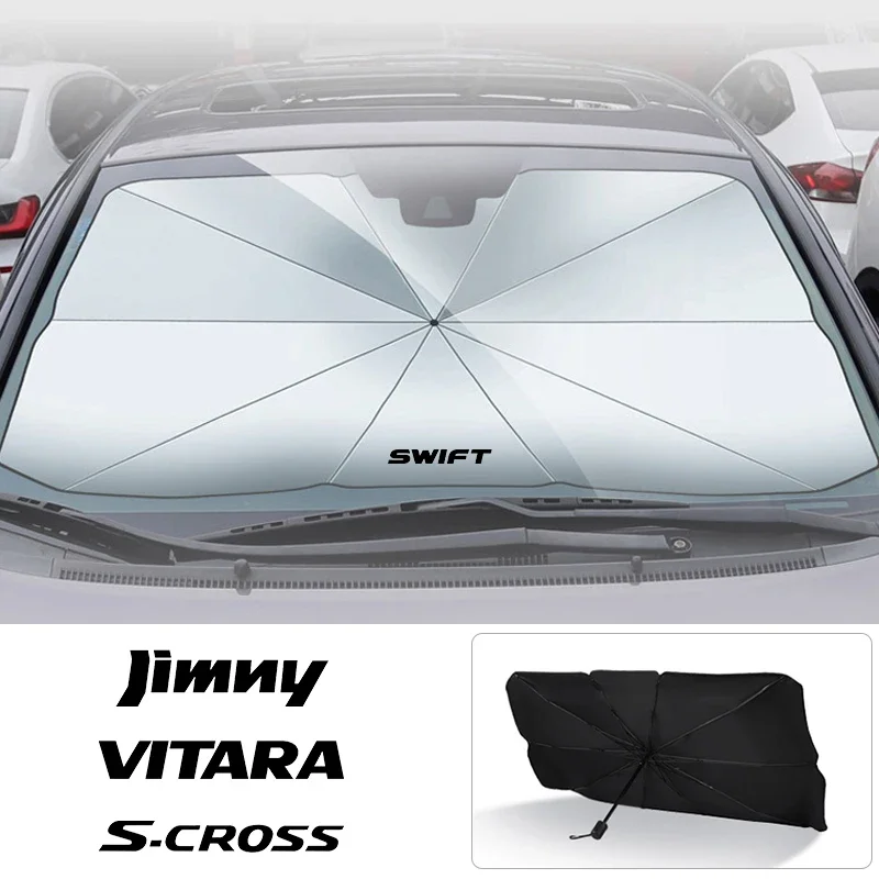 Car Sunshade Car Front Shading Windshield Sunshade Umbrella For Suzuki Jimny Grand Vitara Equator Ignis Baleno Sx4 Swift Alto