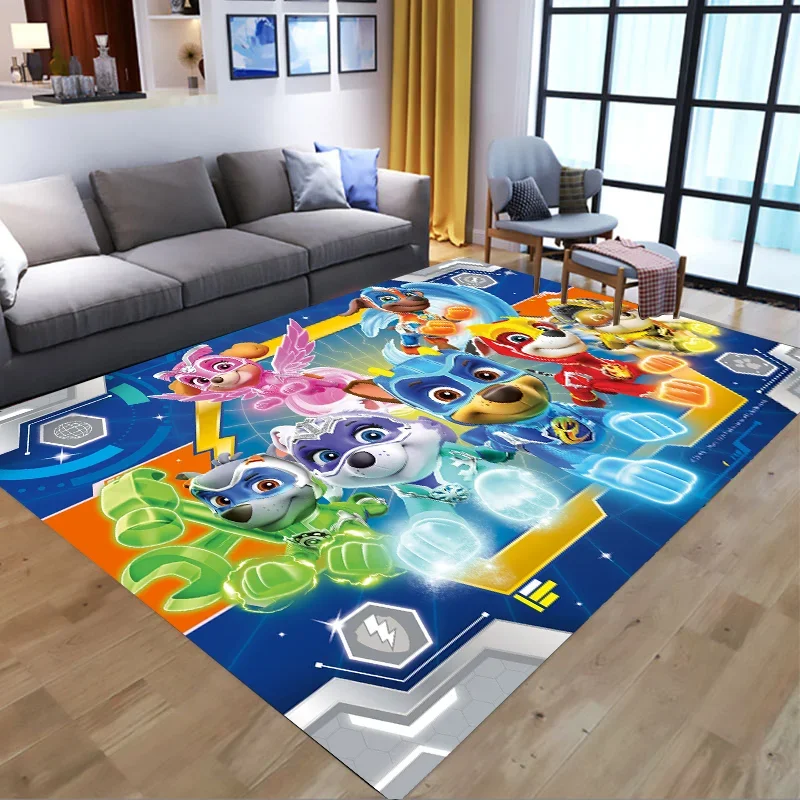thumbnail image 1 of Alfombra antideslizante de la Patrulla Canina para baño, alfombra de franela Chase Skye para sala de estar y dormitorio, alfombra para gatear con dibujos animados de Anime de la patrulla canina para n, 1 of 4