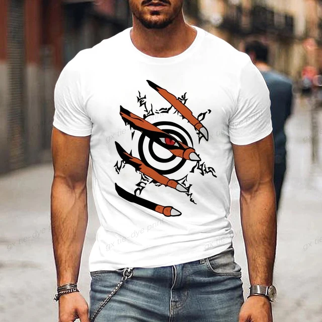 Naruto Akatsuki Manga Anime Camiseta, manga com olhos Uchiha, blusa casual  com gola redonda masculina, camiseta gráfica, roupas Anime, gola O -  AliExpress