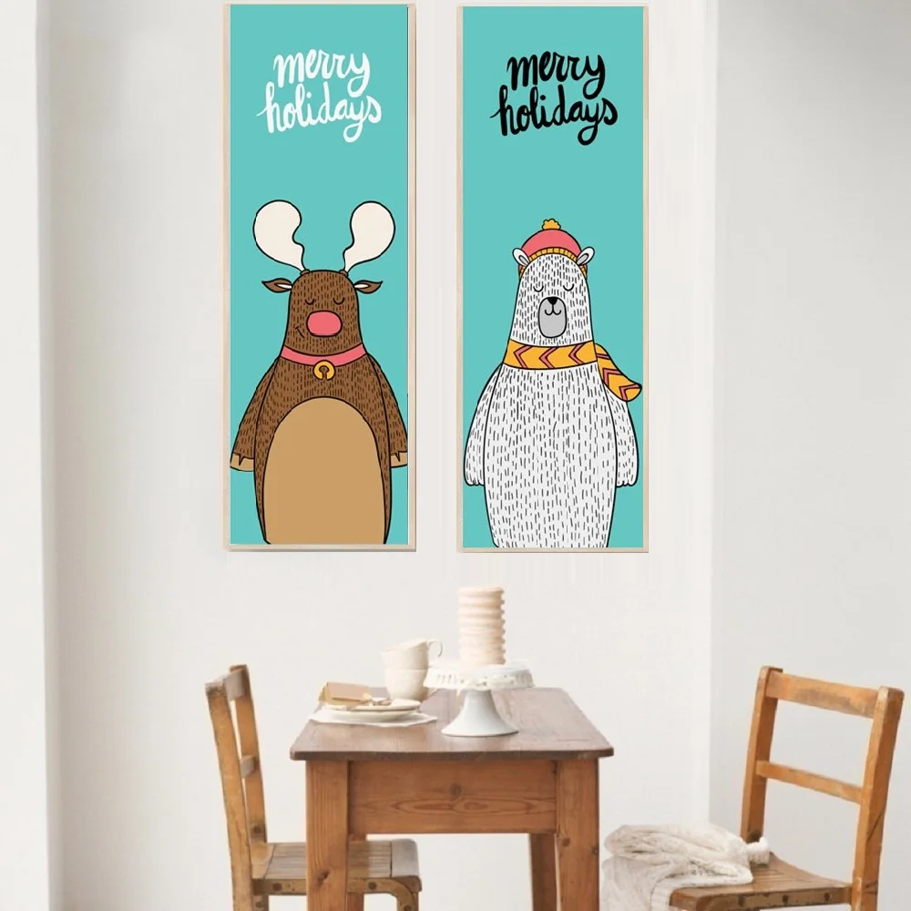 

Картина ангела без рамки Современный Креативный Счастливого Рождества ролевой плакат на холсте