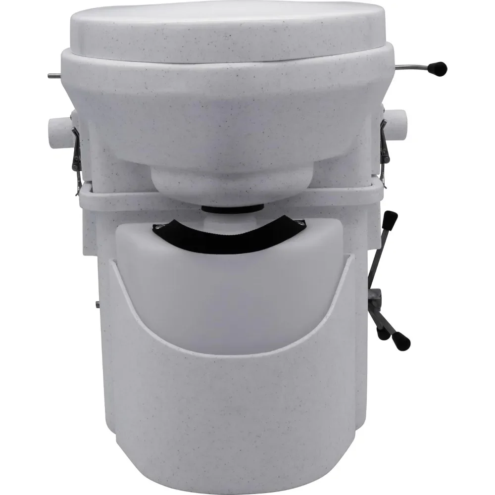 Self Contained Composting Toilet with Close Quarters Spider Handle Design 4