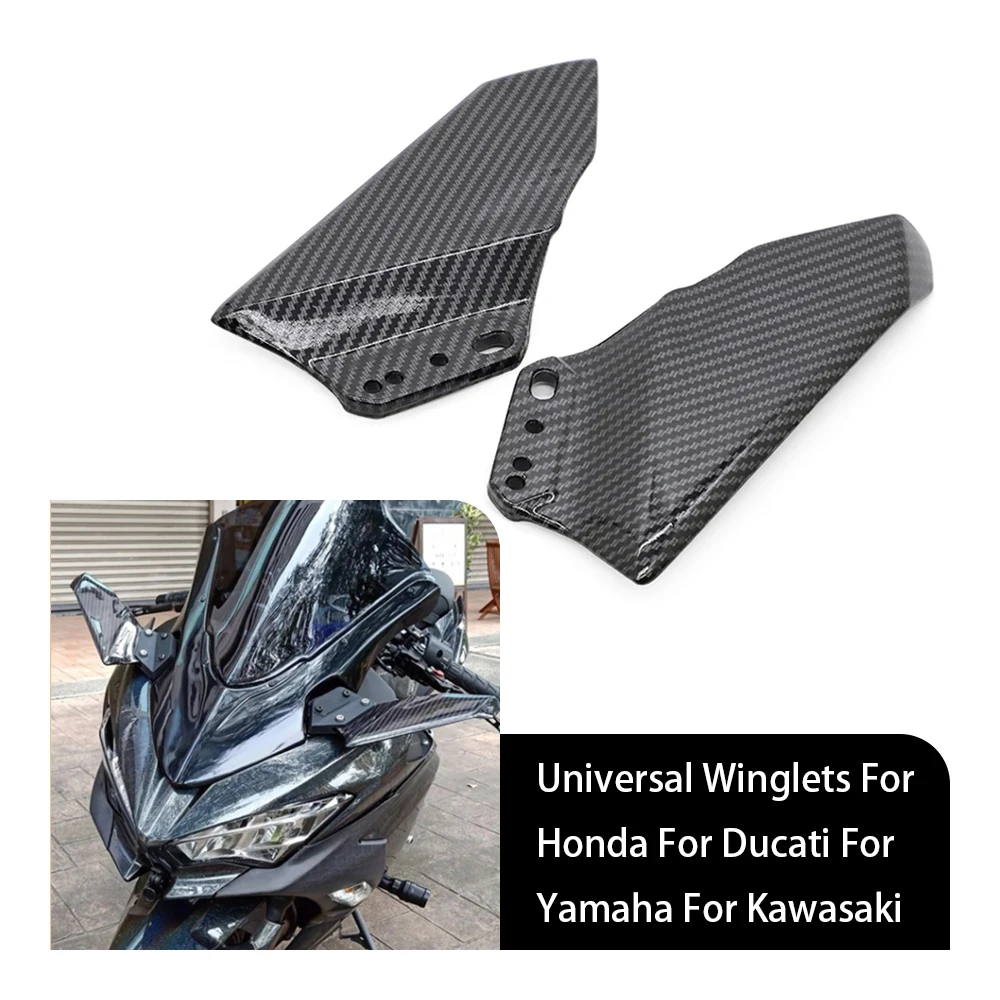 

Передняя обтекатель из углеродного волокна для мотоцикла Kawasaki Ninja250 300 400 Ninja 250R, аэродинамический плавник S1000RR 2015 2016 2017 S1000 RR