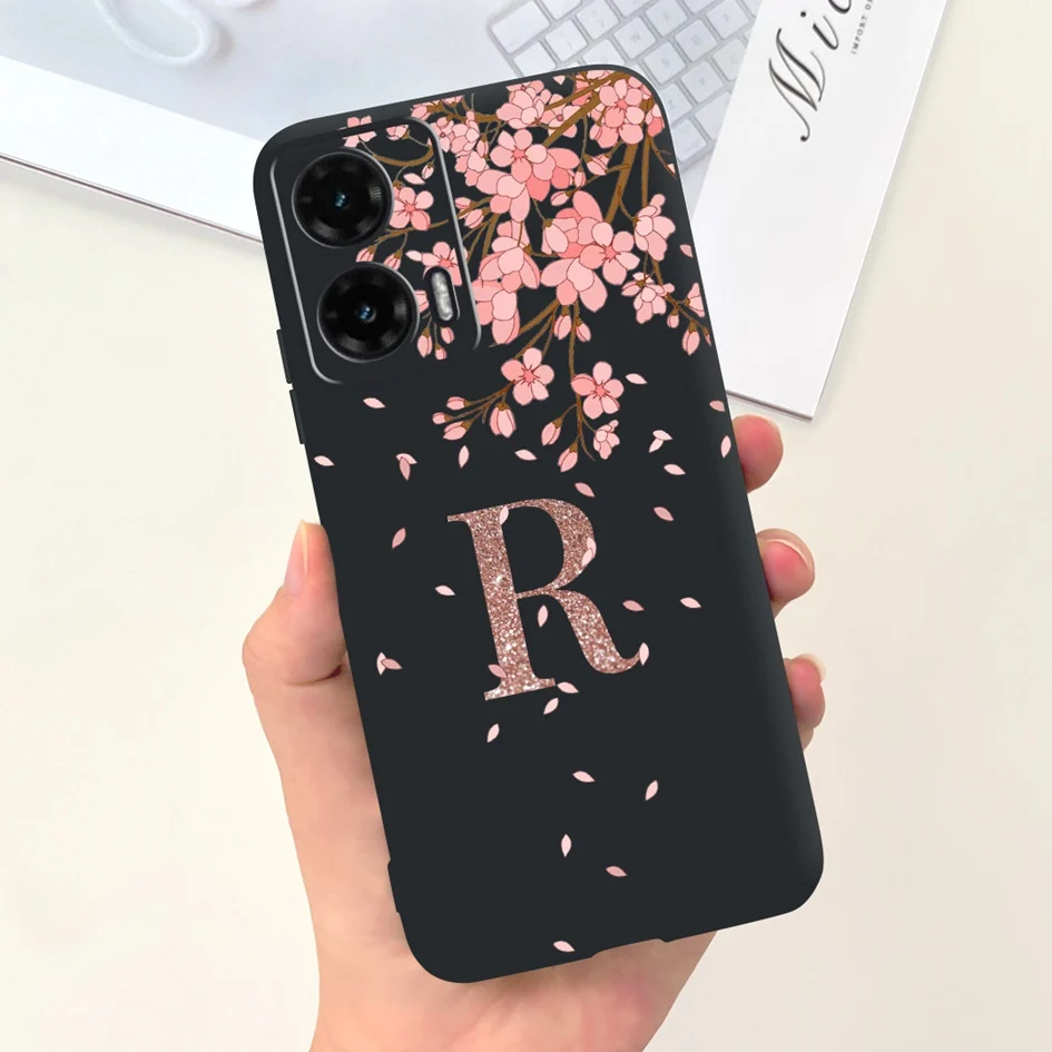 Chic Crown Letters Soft Silicone Back Cover for Moto G35 5G - 2024 Edition