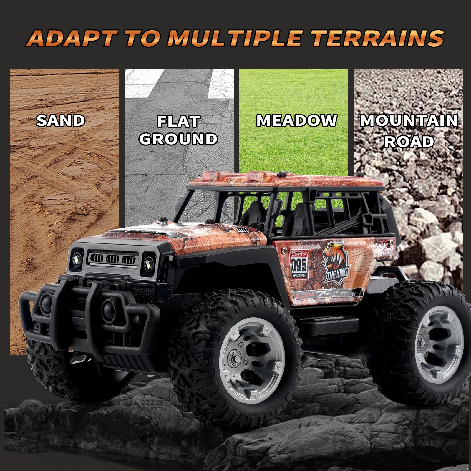 Purple Electric RC Off Road Car Toy for Kids