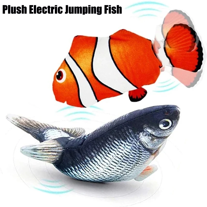 Electric Fish Toy For Sleeping Baby Simulation Fish Swing Kitten Dance Fish Toy Animal Model
