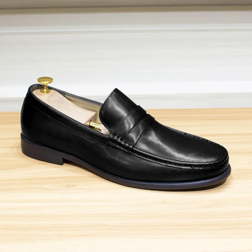 Luxury Genuine Leather Men's Penny Loafers Casual Office Business
