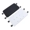 Walker Seat Set Strong Load Bearing Black Soft Padded Rest Seat and White Quick Drainage Bath Plate Walker Attachable Seat 5