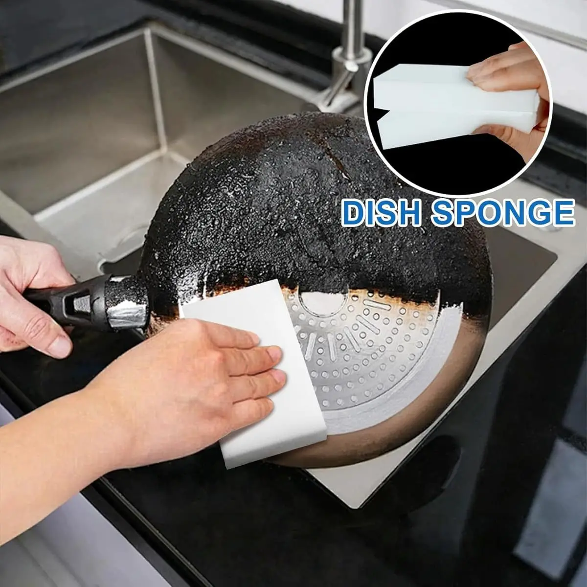 Kitchen Sponge Wipe Sponge Cleaner Kitchen Cleaning Dishwasher Bathroom Cleaning Tool Brush 20/50/100pcs kitchen sponge