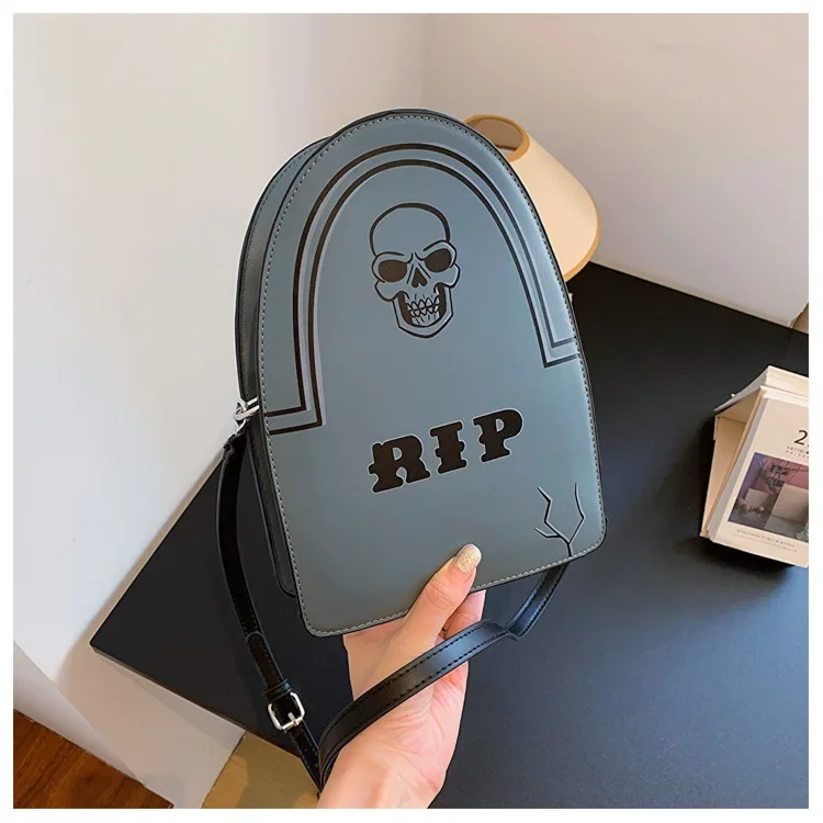 thumbnail image 1 of Bolso de mujer LinDeJuan estilo europeo y americano Halloween calaveras, 1 of 5