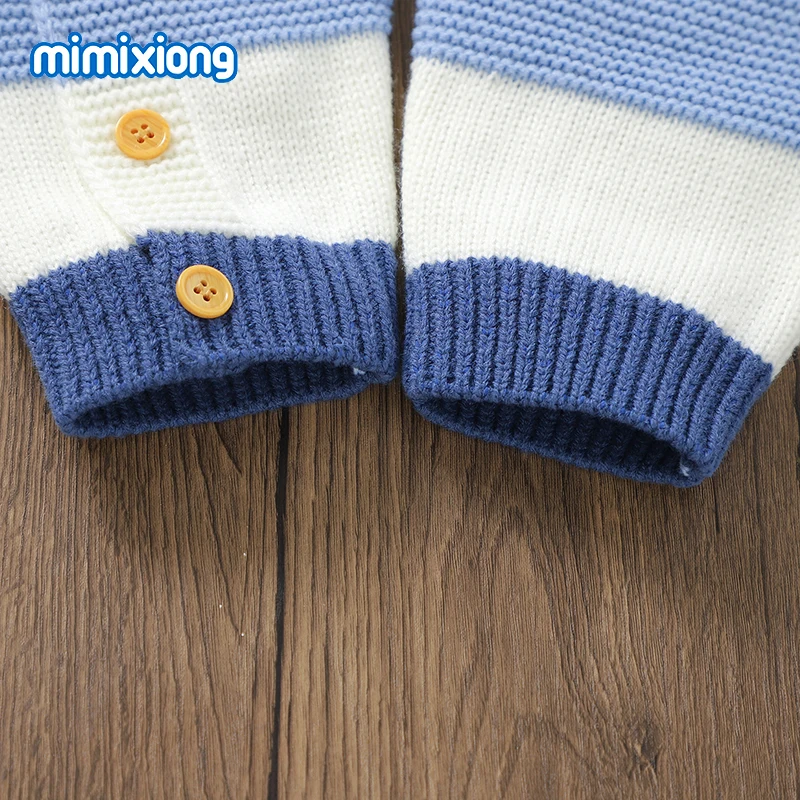  여아 롬퍼, 가을 크루 넥, 긴팔 니트,  남아 점프수트, 원피스 겨울  유니섹스 플레이수트, 0-18m 착용