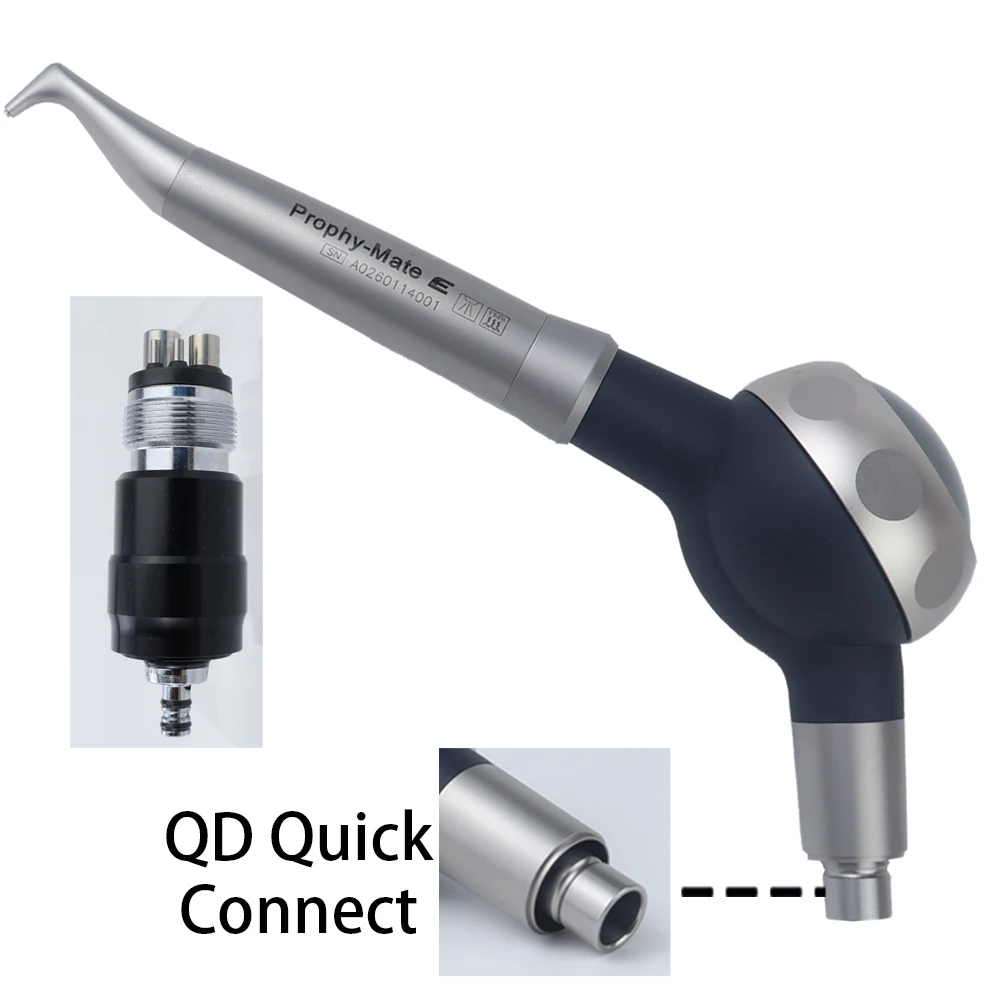 Dental Air Polisher Hygiene Air Prophy Jet Zahnpolier-Handstück mit Mate Flow QD Schnellanschluss Luftstrom Zahnmedizinisches Instrument