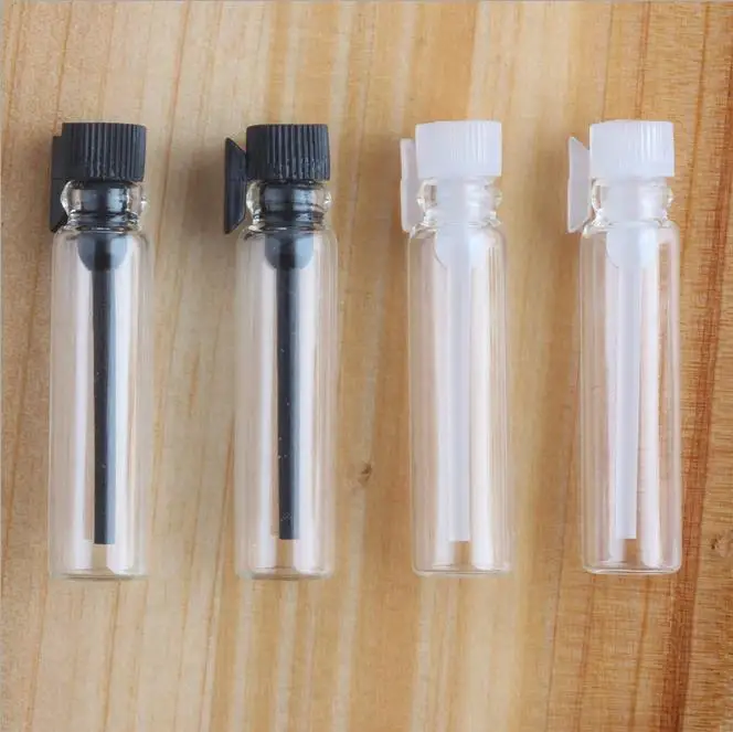 1ml 2ml 3ml 미니 향수 샘플 병 빈 유리 병 드로퍼 컨테이너 실험실 액체 향수 시험 테스트 튜브