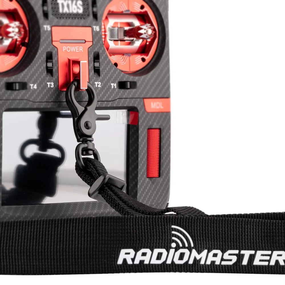 Vystužený popruh na krk Radiomaster – Čierny, nastaviteľný 52-69 cm, univerzálny