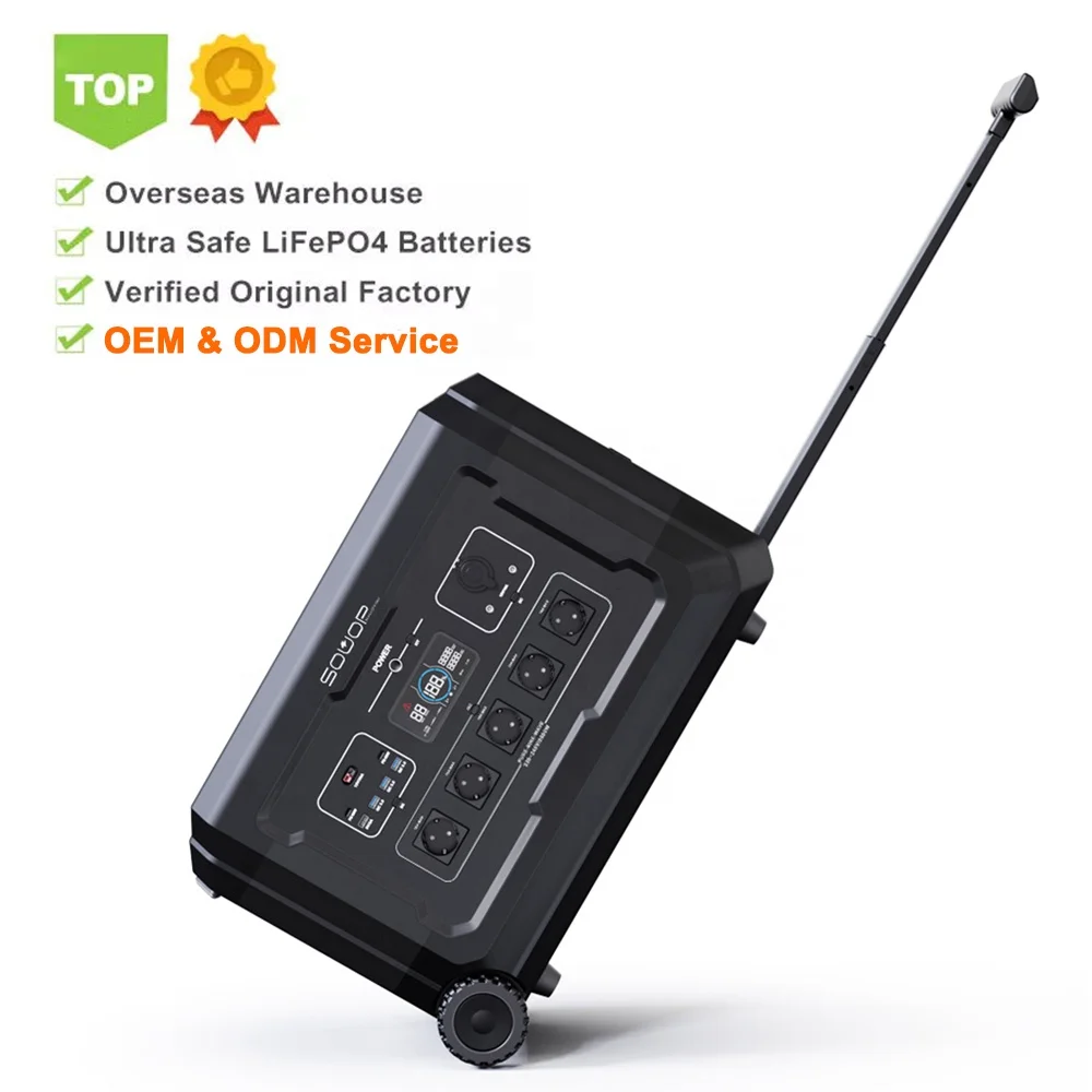 Grande Capacità Lifepo4 Powerstation 1200 2400 4000 5000 Watt Generador Solar De Portable Power Station Generatore Solare 5000 W