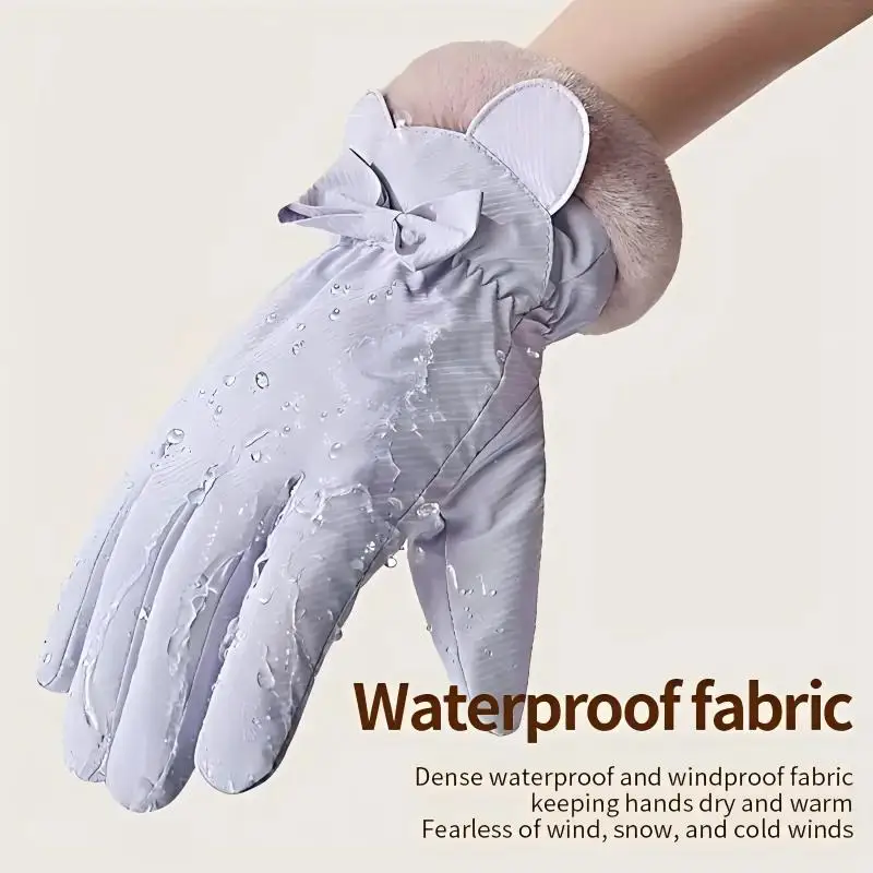 Women's Gloves - Warm, Waterproof & Touchscreen Compatible for Winter Outdoor Activities 3