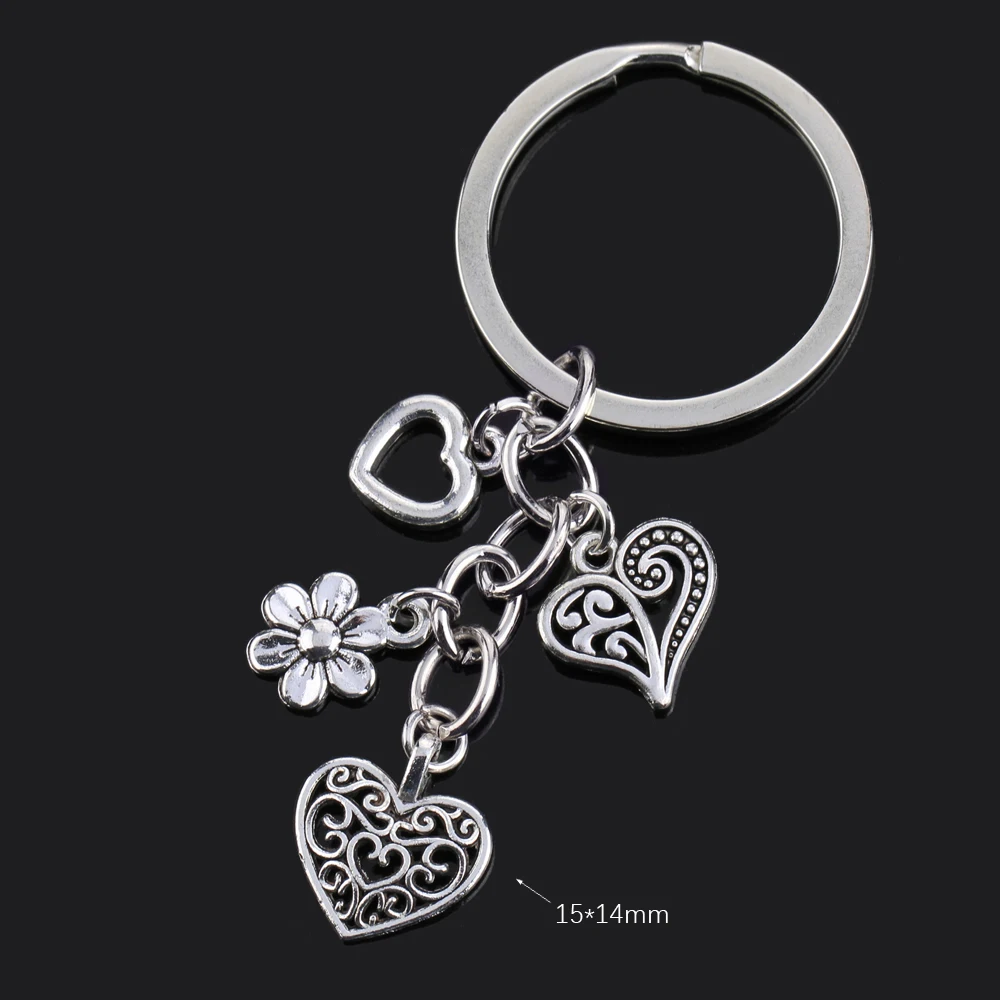 Charming Women's Keychain with Moon, Heart, and Animal Accents