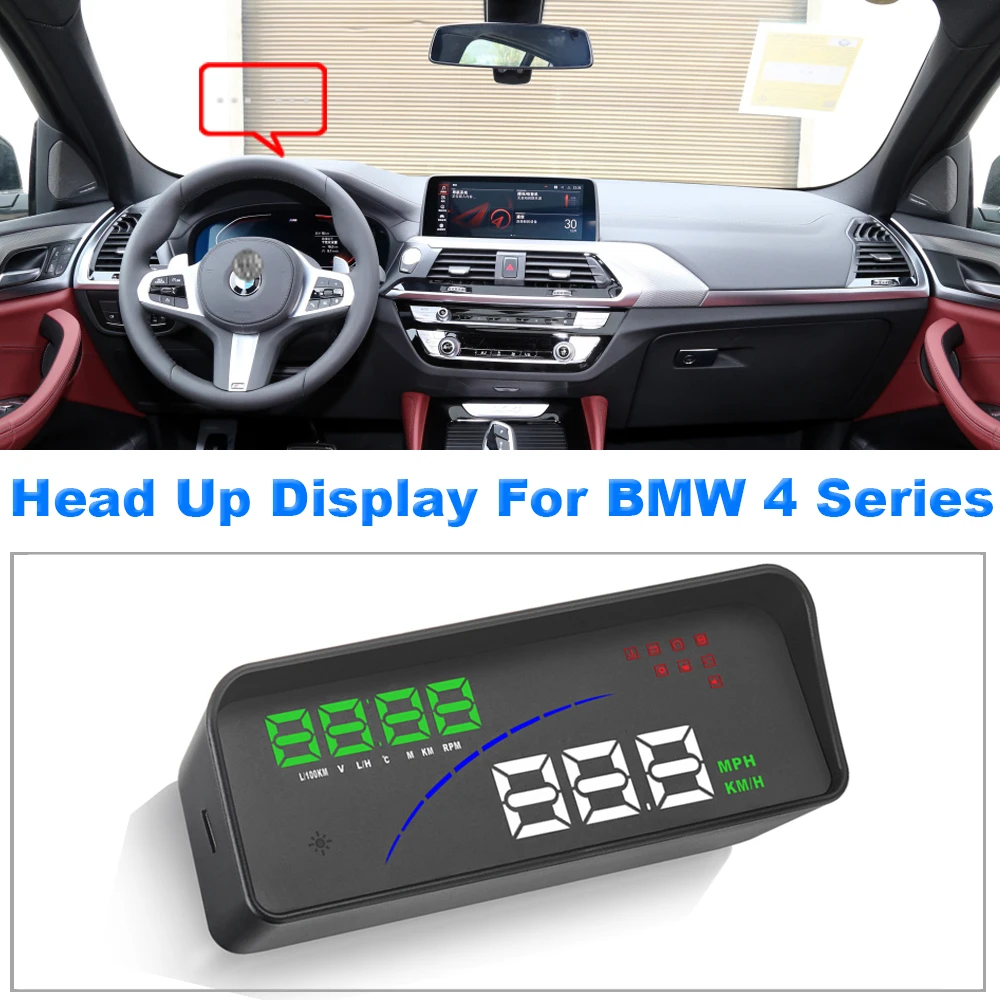 Zjcgo Auto Hud Display Car Projector Alarm Head Up Display Speedometer  Windshield For Bmw 3 4 Series F30 F31 F34 F35 F32 F33 F36 - Head-up Display  - AliExpress