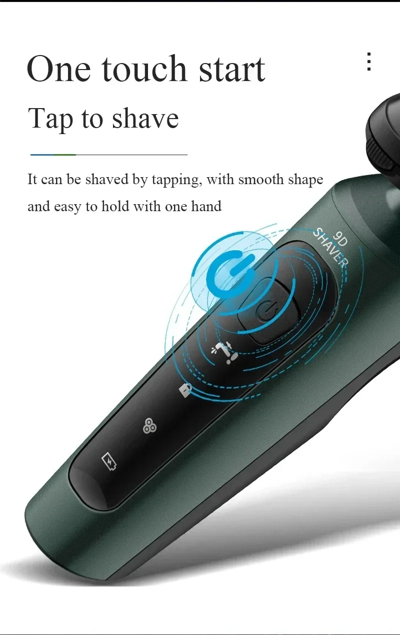 Xiaomi Electric Shaver for Men Waterproof Electric Trimmer Razor Wet Dry Use Rechargeable Battery Rotary Shavers Machine shaving