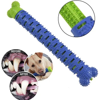 Giocattolo da Masticare per la Pulizia dei Denti dei Cani, Spazzolino in Gomma per Massaggio, Non Tossico, Durevole, Delicato e Flessibile per Cani di Piccola e Media Taglia