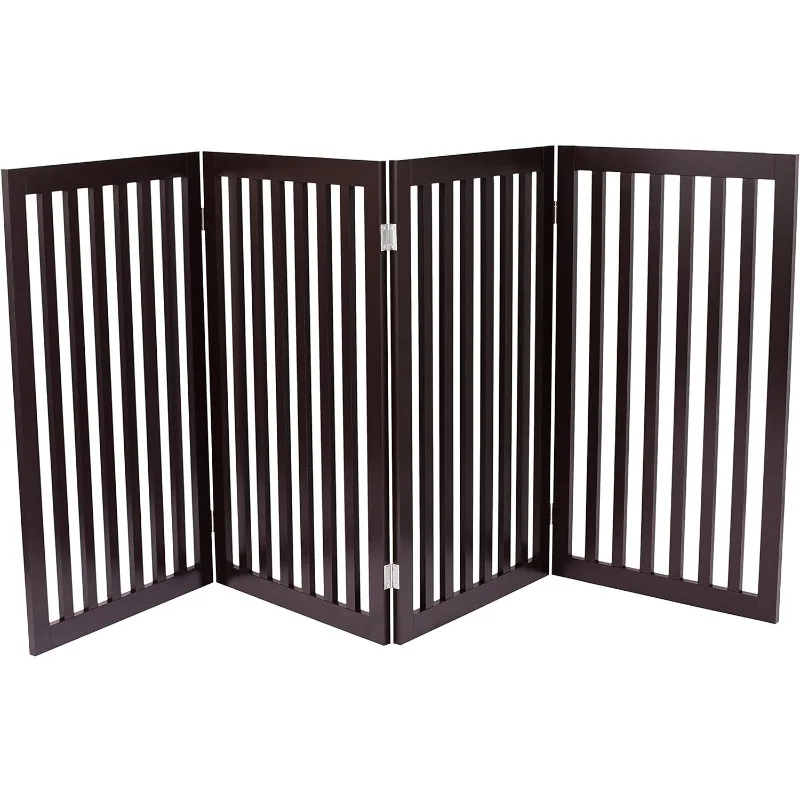 

Internet's Best Traditional Dog Gate for The Home, Doorway, Stairs | 4 Panel | 36in H x 80in W | Medium,Puppies, Cat