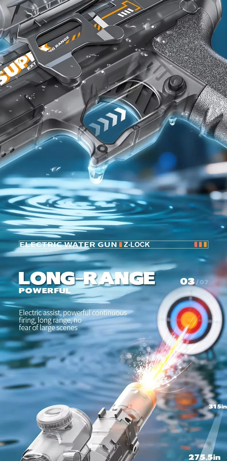 Elektrische Wasserpistole Mit Flammensimulation Und Sensor_voghion.com