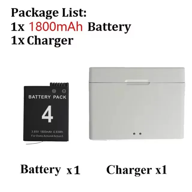 1 Battery 1 charger