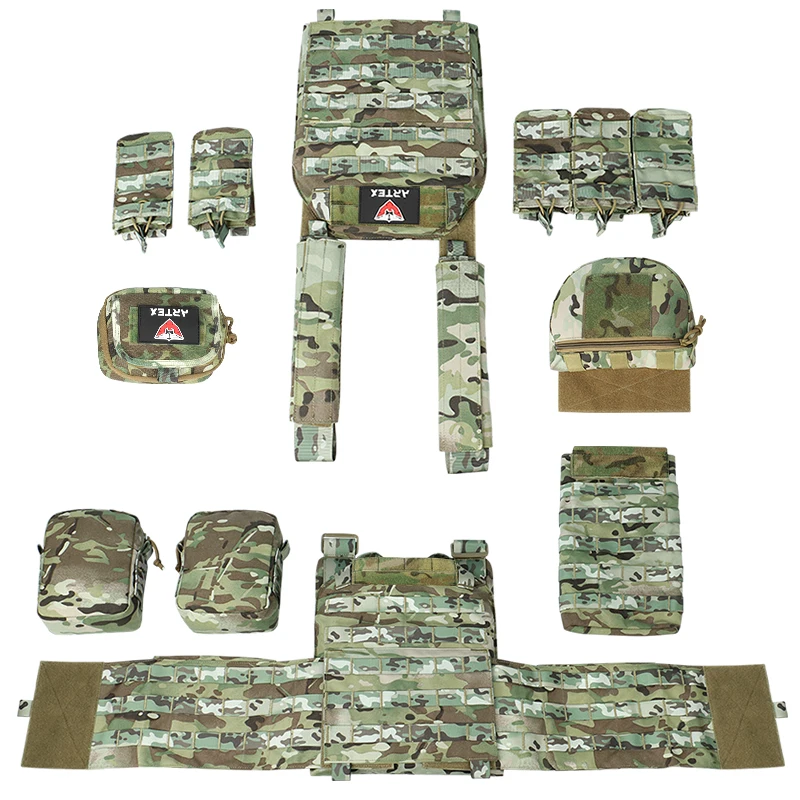 Artex 1000D High-Strength Wear-Resistant Waterproof Modular Tactical Vest Airsoft Vest CS Game Outdoor 8128