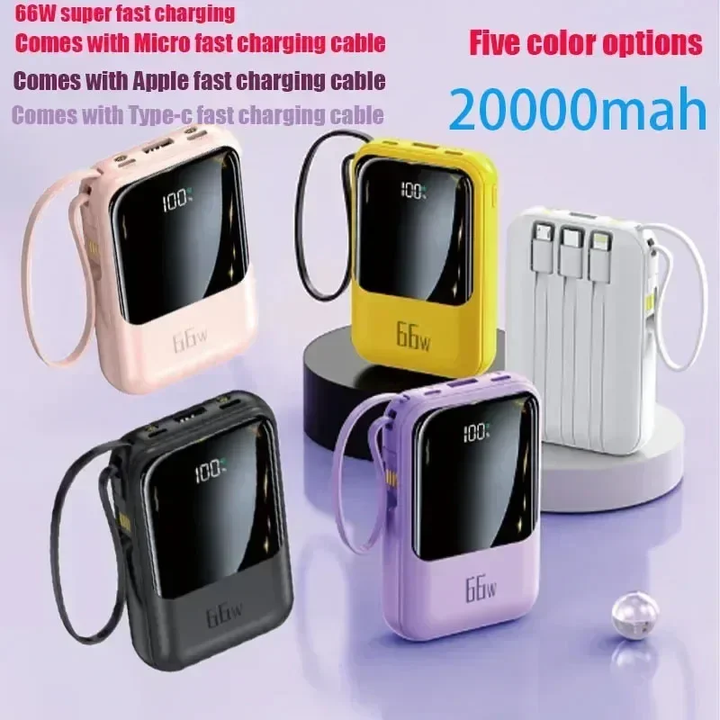 New Mini Power Bank 66W 20000mah Super Fast Charging PD 20W iPhone Huawei Samsung Samsung yimi 4