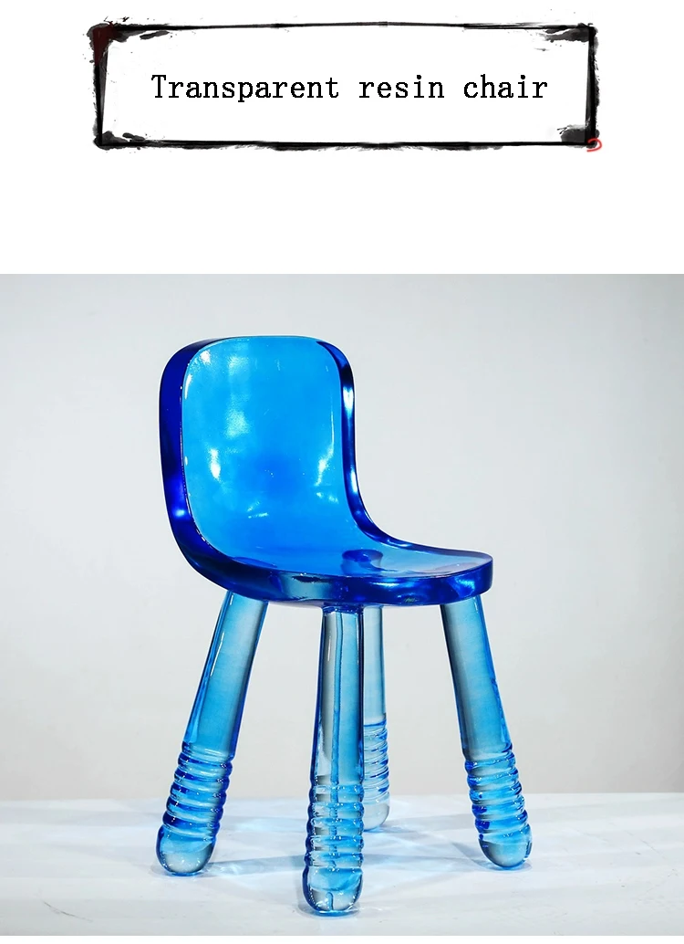 Description Picture 3 of itemLuxury Furniture Transparent Resin Chair Creative Crystal Dining Chair Living Room Chairs Leisure Chair Seat Home Accessories