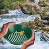10/14/15 inch Washing Gold Panning Machine Screen Mining Screen Metal Detection Tools Sieve Gold Pan Green Plastic Bowl 1/3 PCS 5