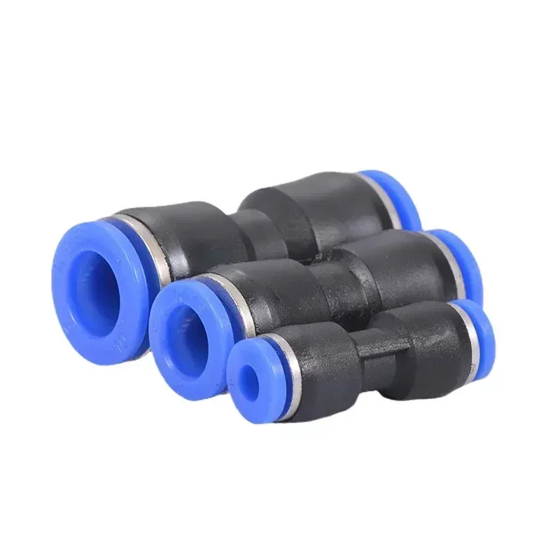 50/200 PCS Pneumatic Fittings Plastic Connector PU 4mm 6mm to 8mm 10mm Air Water Hose Tube Push-in Straight Gas Quick Connectors