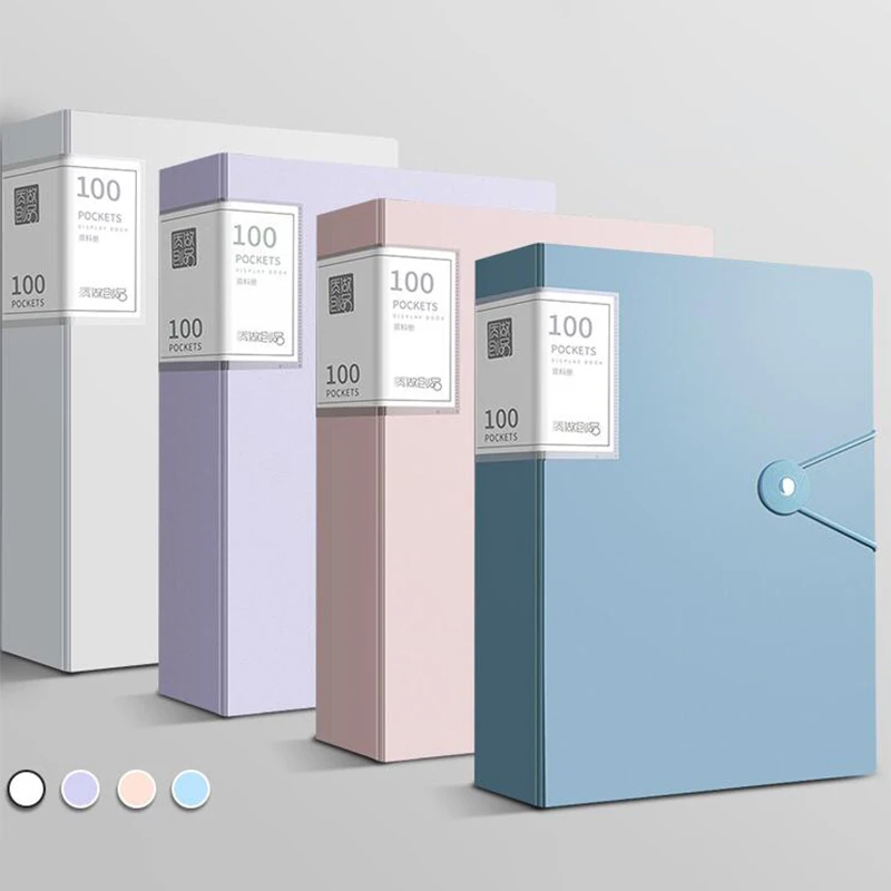 A4 Thickened Folder 100 Pages Information Book Storage Organizer