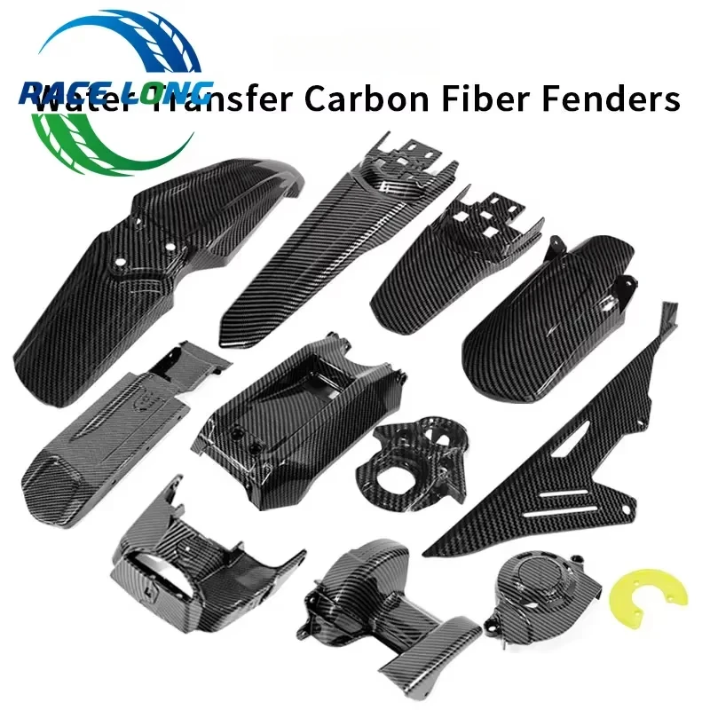 Motorcycle Accessories For Surron Carbon Fiber Tail Rear Fender Front Mudguard Battery Cover Parts For SurRon Light Bee X&Segway X160 X260