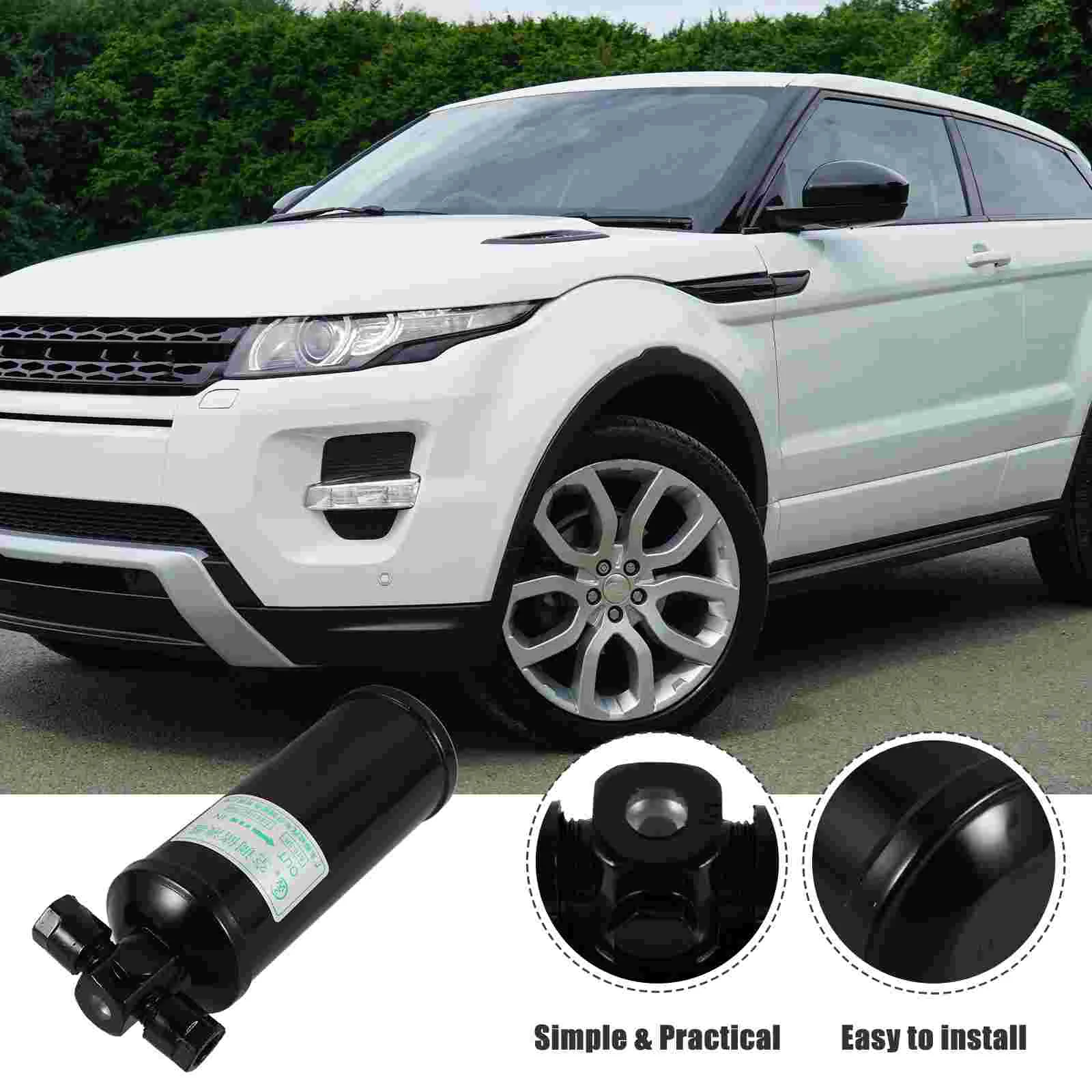 515 3R Universal Car Ac Drier Automotive Air Conditioning Refrigerant Storage Bottle High Strength Firm Black Metal Receiver