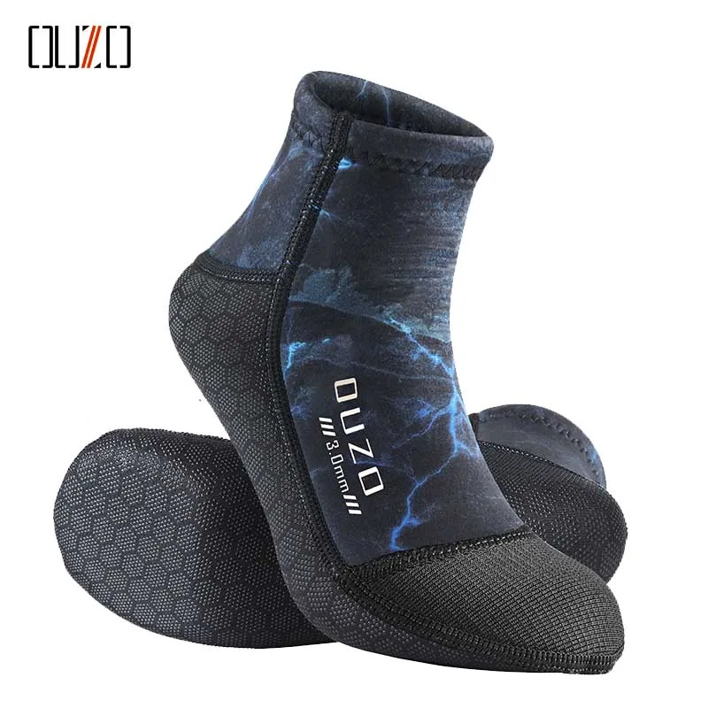3mm Neopren-Tauchsocken Rutschfeste Strand-Wärme-Schuhe Kurze Taucherstiefel Surf-Schuhe Wasserfeste Sandbeständige Warme Kurze Tauchsocken – Detail 6