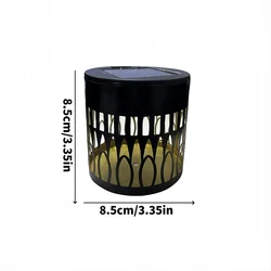 Solar - Powered Outdoor Mandala Projector Wall Lamp - Waterproof Decorative Garden & Patio Light (Warm Lamp D)