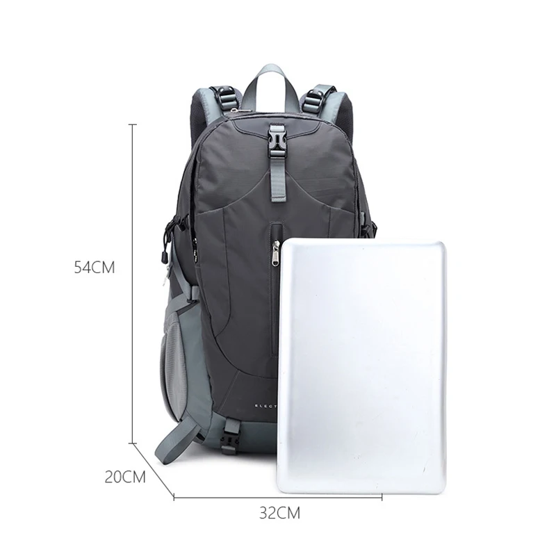 40L Large Capacity Hiking Backpack Travel Outdoor Mountaineering Daypack Women Sports Climbing Bag Men Schoolbag with Rain Cover 4