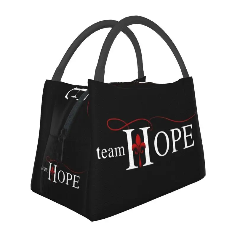 

Team Hope Thermal Insulated Lunch Bag The Vampire Diaries Resuable Lunch Container for Office Outdoor Storage Meal Food Box